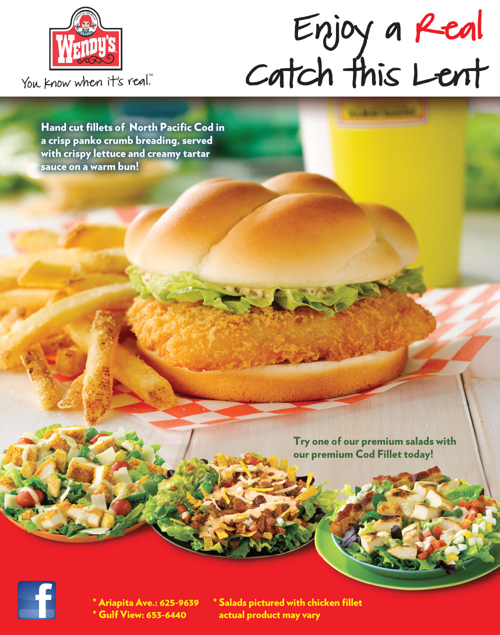 Wendy's Enjoy a Real Catch this Lent - Pepper Advertising